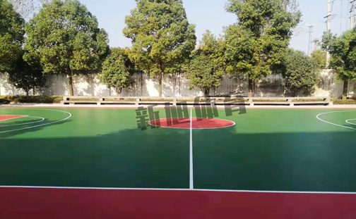 籃球場建設(shè)硅pu不固化