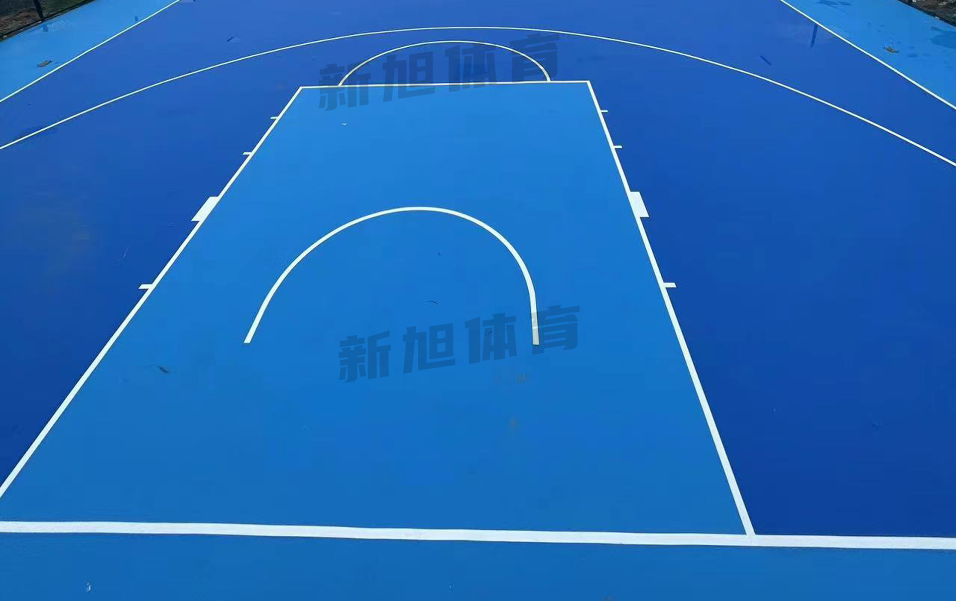 硅pu籃球場瀝青基礎施工