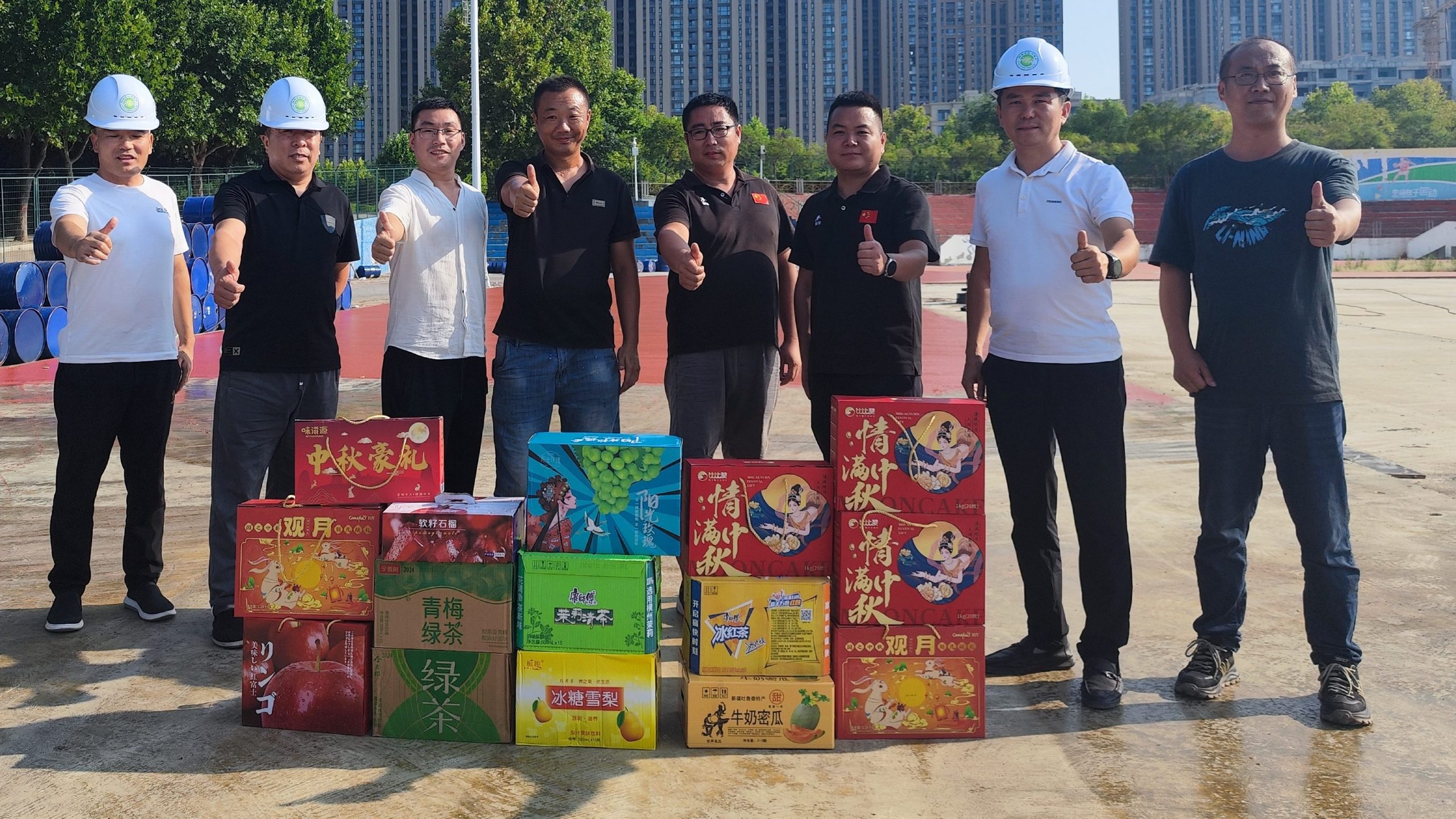 河南省地坪協(xié)會(huì)施工現(xiàn)場慰問