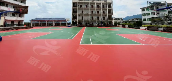 貴州某學(xué)校塑膠跑道升級